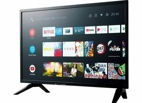 【2万円クラスチューナーレステレビ部門】情熱価格「24型AndroidTV機能搭載 フルHDチューナーレススマートテレビ」 イメージ