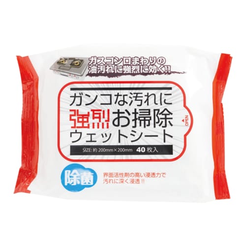 セリア:強烈お掃除ウェットシート:キッチンシート