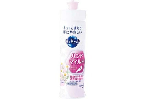 食器用洗剤:家事:油汚れ:泡立ち:食器洗い:手肌:花王:キュキュット ハンドマイルド カモミールの香り