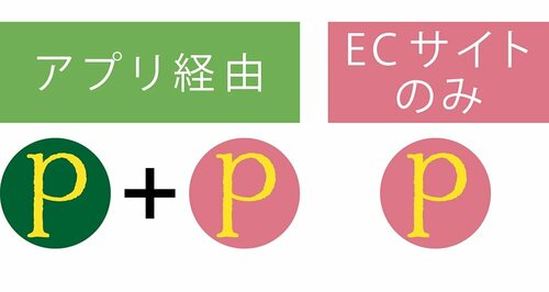 STEP3：アプリ経由分のポイントがたまる イメージ