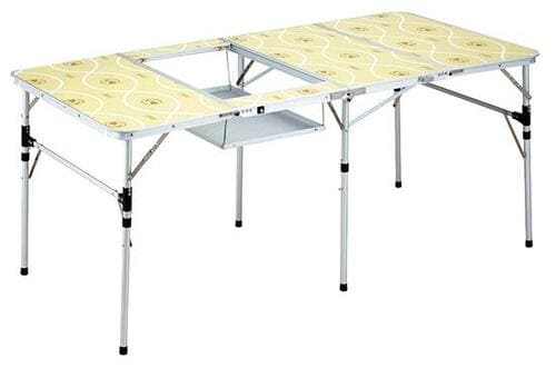 BBQグリルを置ける“コールマン”の四折テーブル イメージ