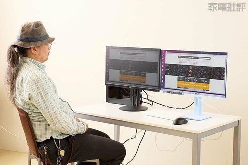 2製品ずつ同時に見比べて評価 ゲーミングモニターおすすめ イメージ