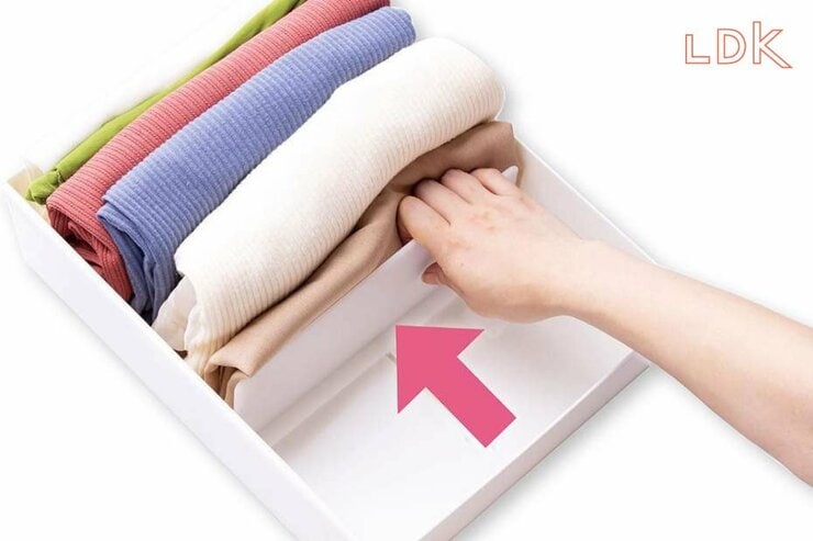 【ざっくりでOK】Tシャツやインナーを“2分の1に圧縮”できる仕切りケースとは？【LDK】