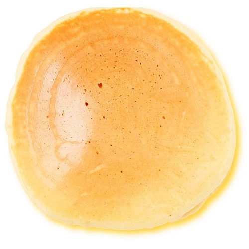 ドウシシャ「エバークック 深型フライパン 24cm」で焼いたホットケーキの焼き色