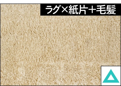 ラグ×紙片＋毛髪 軽量コードレス掃除機おすすめ イメージ