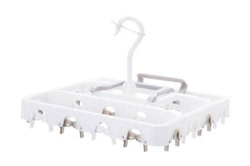 カインズの小物用ハンガーならピンチをつままず干せる! イメージ