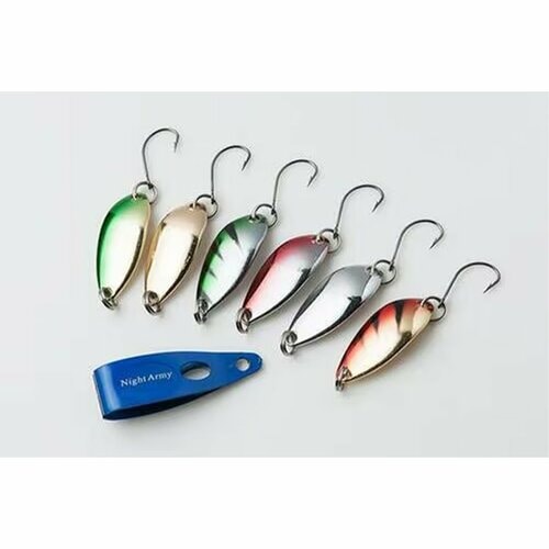 トラウトルアーおすすめ ナイトアーミー 爆釣シリーズ 2.5g ルアーセット イメージ1