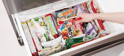 メリット2：立てられる収納で食材が迷子知らず イメージ