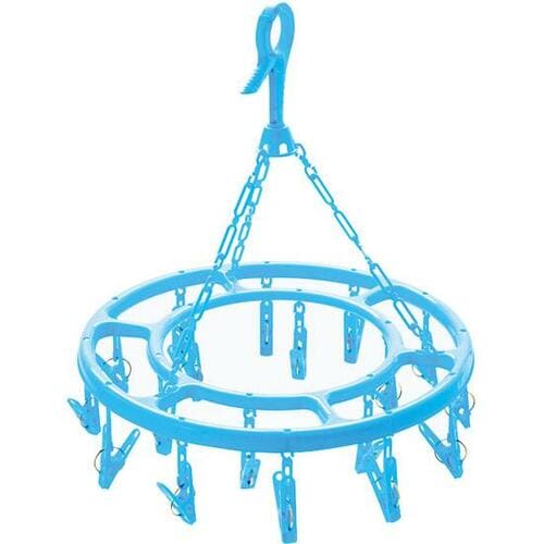 セリア:カラフルピンチ ハンガー  丸型 18P:ランドリーグッズ