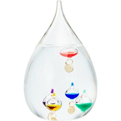 カラフルで楽しい！ しずく型ガリレオ温度計 イメージ