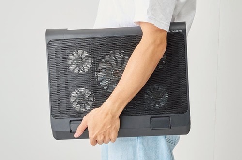 【使い勝手】持ち運びに向かないサイズ ノートパソコン冷却パッドおすすめ イメージ