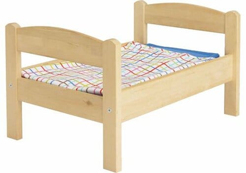 IKEA:イケア:DUKTIG 人形用ベッド リネンセット付き