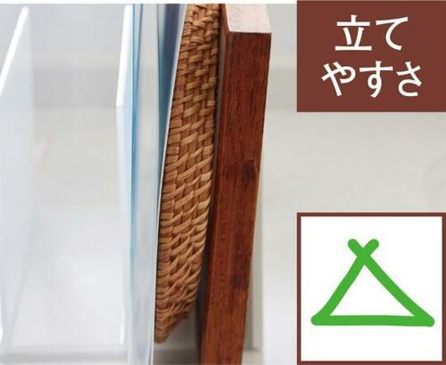 1枚ずつ立てるには幅が広いニトリのブックスタンド イメージ2