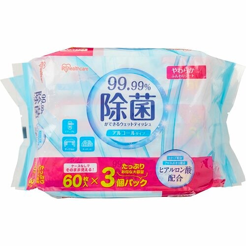 ウェットティッシュおすすめ アイリスオーヤマ 除菌ができるウェットティッシュ アルコールタイプ イメージ1