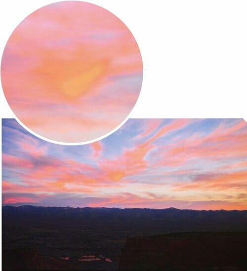 TVS REGZA「Z875Rシリーズ(55V型)」の画質比較テスト写真（雲の階調）