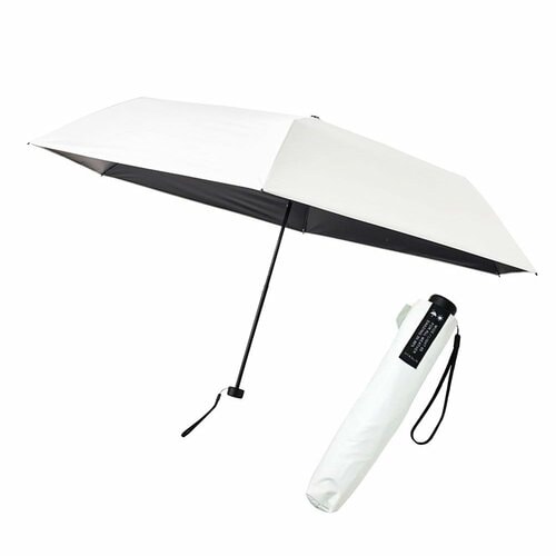 日傘おすすめ mabu ワイドライト 遮光ミニ 65 オフホワイト イメージ