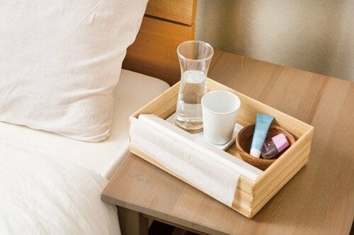 ボックスの中に小物を詰めておやすみセットを作ります イメージ