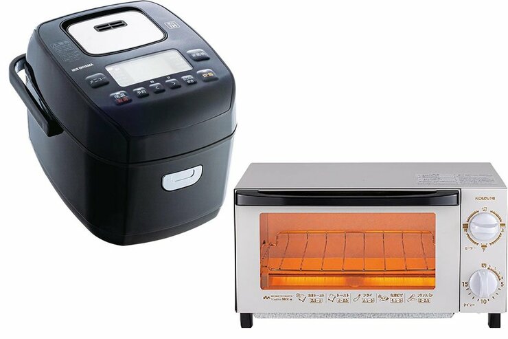 安いけど高級機レベルのご飯とトーストができる、おすすめ炊飯器とトースターのイメージ