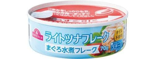 トップバリュ:ライトツナフレーク まぐろ水煮フレーク:缶詰