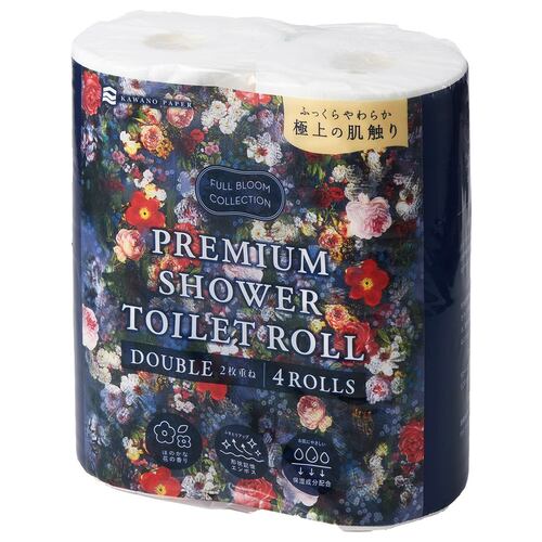 シャワートイレ用トイレットペーパーおすすめ 河野製紙 FULL BLOOM COLLECTION プレミアムシャワートイレット イメージ