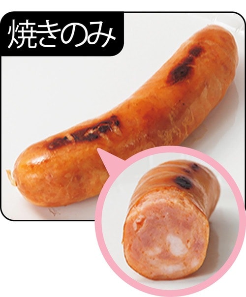 本来は「茹で」で食べるけど「茹で＋焼き」も良し ソーセージおすすめ イメージ
