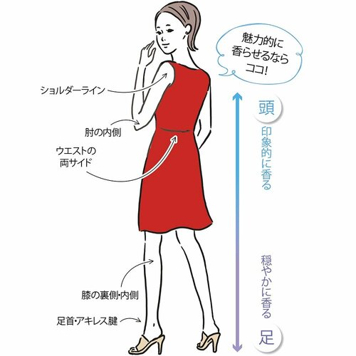 香水のおすすめの付け方は? 韓国香水おすすめ イメージ