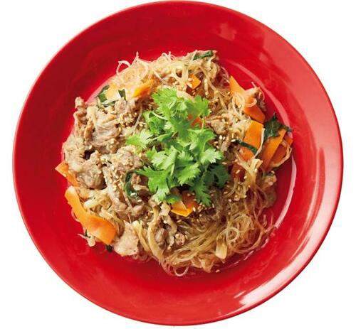 あの韓国料理のチャプチェも 手作りのレトルトに早変わり