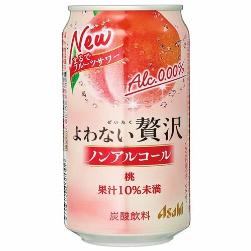 ノンアルカクテルおすすめ アサヒビール アサヒよわない贅沢桃 イメージ