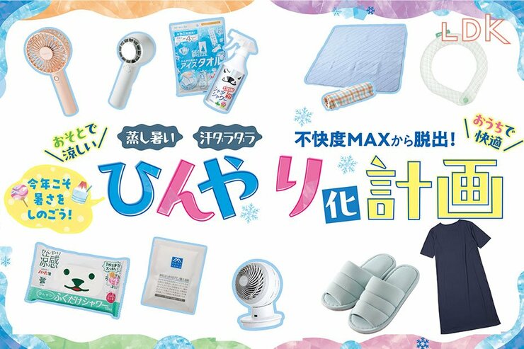 【不快度MAXから脱出】ひんやり感はお墨付き！ LDKおすすめの“暑さ対策グッズ”まとめ