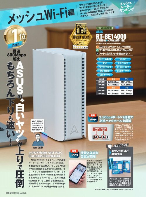 専門家が選ぶメッシュWi-Fiルーターは? メッシュWi-Fiルーターおすすめ イメージ
