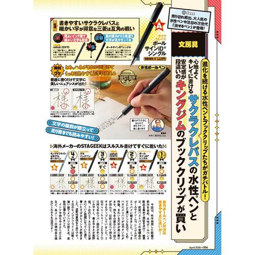 水性・ゲルインクボールペンのテスト方法 水性・ゲルインクボールペンおすすめ イメージ