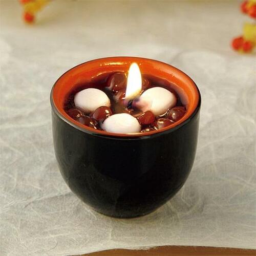 あったかいおしるこでほっこり カメヤマ「おしるころうそく」 イメージ