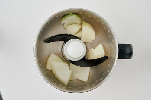玉ねぎは粒が大小さまざまだった フードプロセッサーおすすめ イメージ2