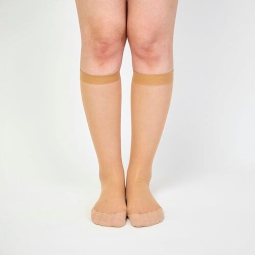 膝下丈ストッキングおすすめ ARISAYA 足裏コットンストッキング(ひざ下素肌タイプ) イメージ2