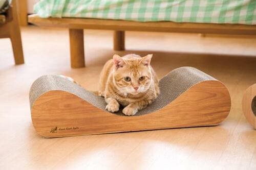 ネコの体にフィットしやすい構造 猫用爪とぎおすすめ イメージ