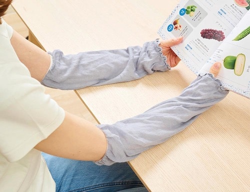冷え防止力：手首から二の腕まで温まった！ 夏用レッグウォーマーおすすめ イメージ2