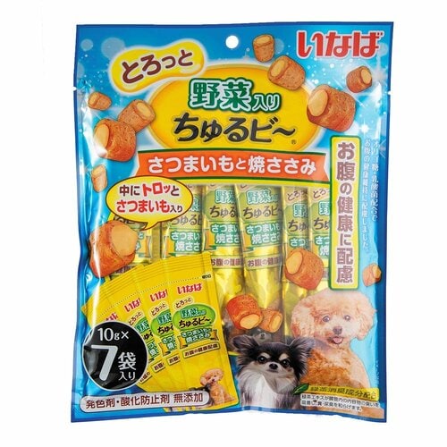 犬用おやつおすすめ いなばペットフード ちゅるビ~ さつまいもと焼ささみ イメージ1