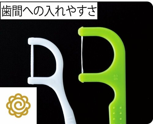 歯間への入れやすさ：小さなヘッドが優秀 デンタルフロスおすすめ イメージ