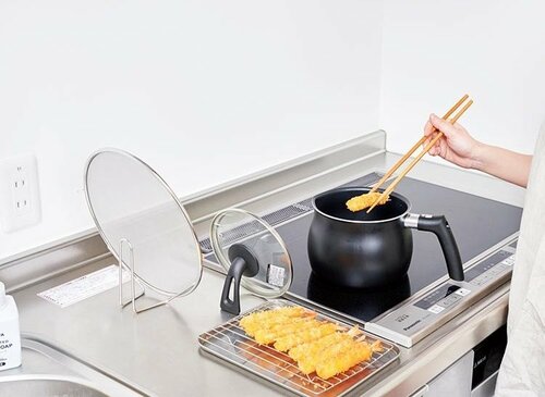 オイルスクリーンは縦置きできるから置き場に困らない LDKベストバイマルチポットおすすめ イメージ2