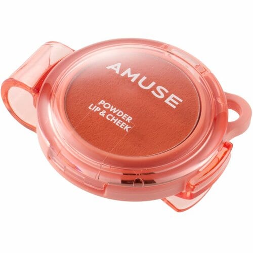韓国チークおすすめ AMUSE パウダーリップ&チーク/04 ハニーミー イメージ