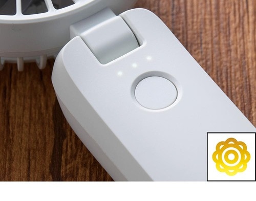 使い勝手：LEDランプで充電残量がわかるのが便利 ハンディファンおすすめ イメージ