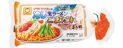 東洋水産:マルちゃんの冷し生ラーメン ごまだれ:冷やし麺