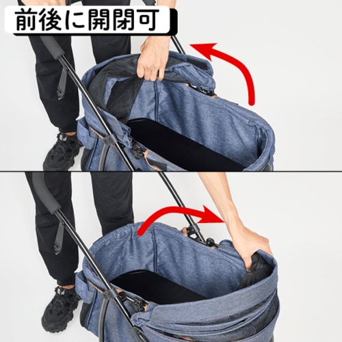 【使い勝手】省スペースで置き場所を取らない 小型犬向けペットカートおすすめ イメージ2