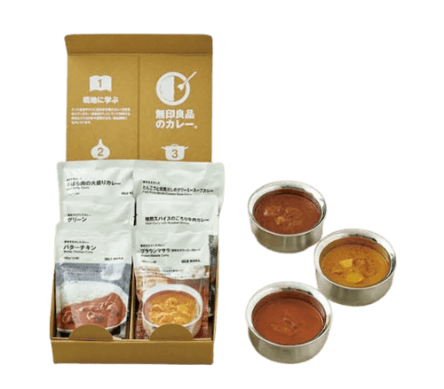 無料のギフトボックスで素敵なギフトにも! 無印良品のカレーおすすめ イメージ
