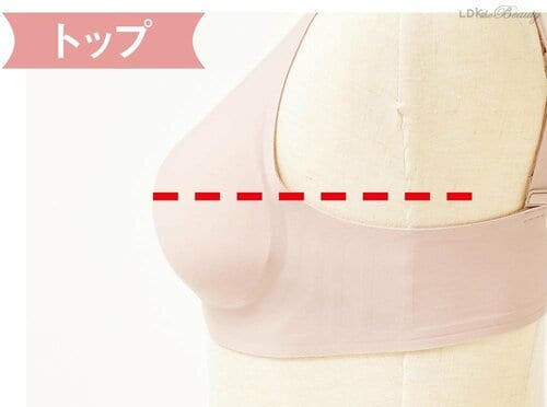 1：測る位置を確認 理想のブラジャー探し旅おすすめ イメージ