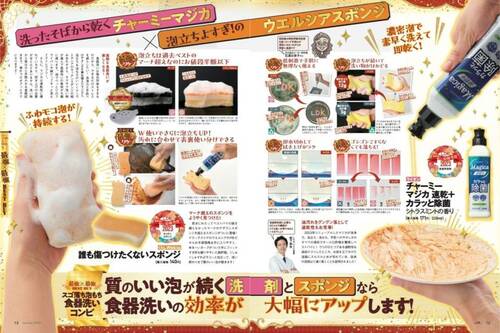 【洗ったそばから乾く食器用洗剤】✕【泡立ちよすぎのスポンジ】 LDKベストバイおすすめ イメージ