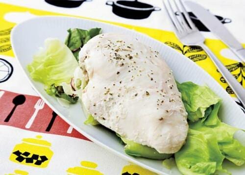 おすすめ1:蒸した豚肉やサラダチキン、卵料理とも相性抜群!
