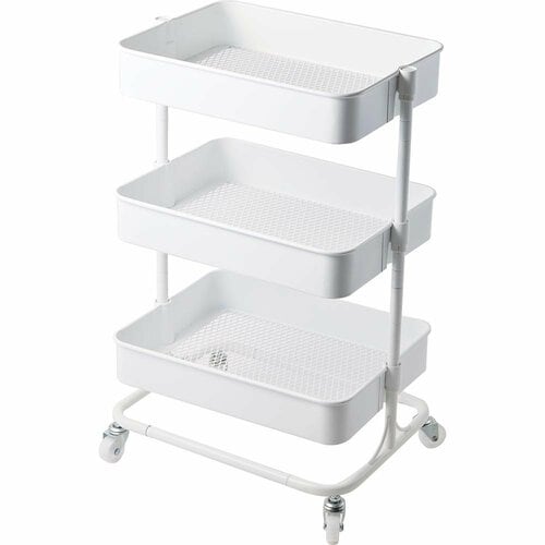 ミニワゴンのおすすめおすすめ ニトリ 高さ調節ができるスチールワゴン トロリ4 コンパクト イメージ1