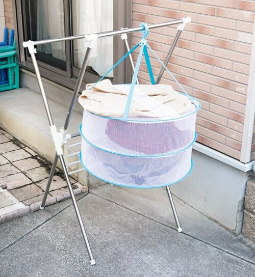 ldealeben :物干しネット 2段フェンス式