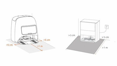 DJI ROMO P、ドリーミー Aqua10 Ultra Rollerの設置に必要なスペース